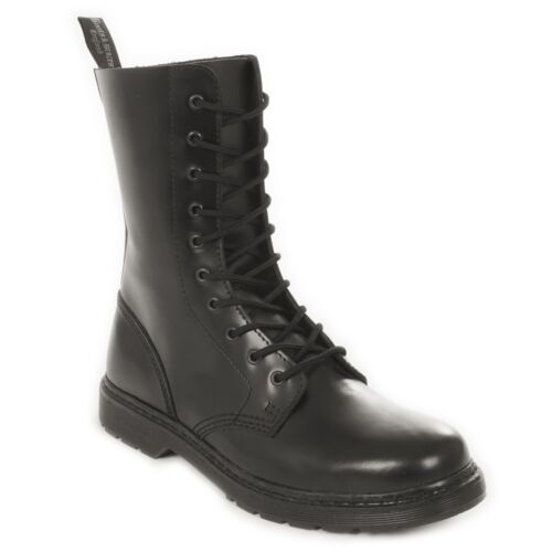 Boots & Braces - easy 10 agujeros monocromo Black on Black botas Rangers negras  - Imagen 1 de 1