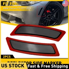 Front Bumper Reflector Side Marker Lights For 11-16 BMW 5 Series 528i 535i 550i