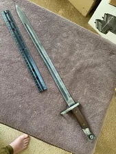 Spanish bayonet stamped with PR8 (reconditioned) and 1915 (SN) no scabbard