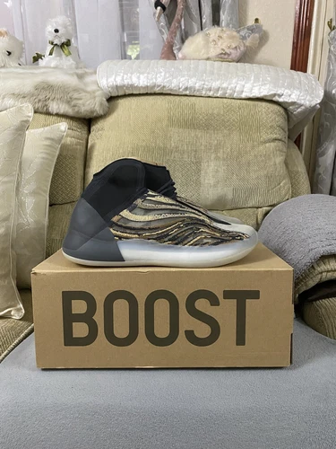 Adidas Yeezy QNTM Amber Tint Braun Turnschuhe Schuhe Neu im Karton Größe 9,5 UK Herren GX1331