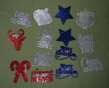 Lot of 14 Celebrate It Handmade Holidays Wood Embellishments Christmas Laser cut