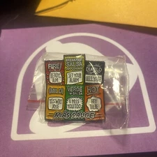 Taco Bell Hat Cap Sauce Pin Fire Hot Mild Diablo Verde Breakfast Salsa Live Mas