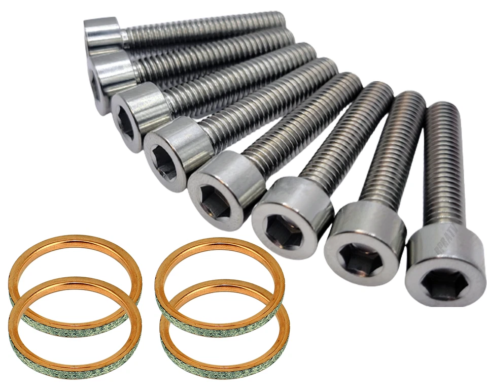 Kit de reparación junta colector escape titanio Suzuki GSX-R600 GSX R750 R1000 R1100 Foto 2 de 4