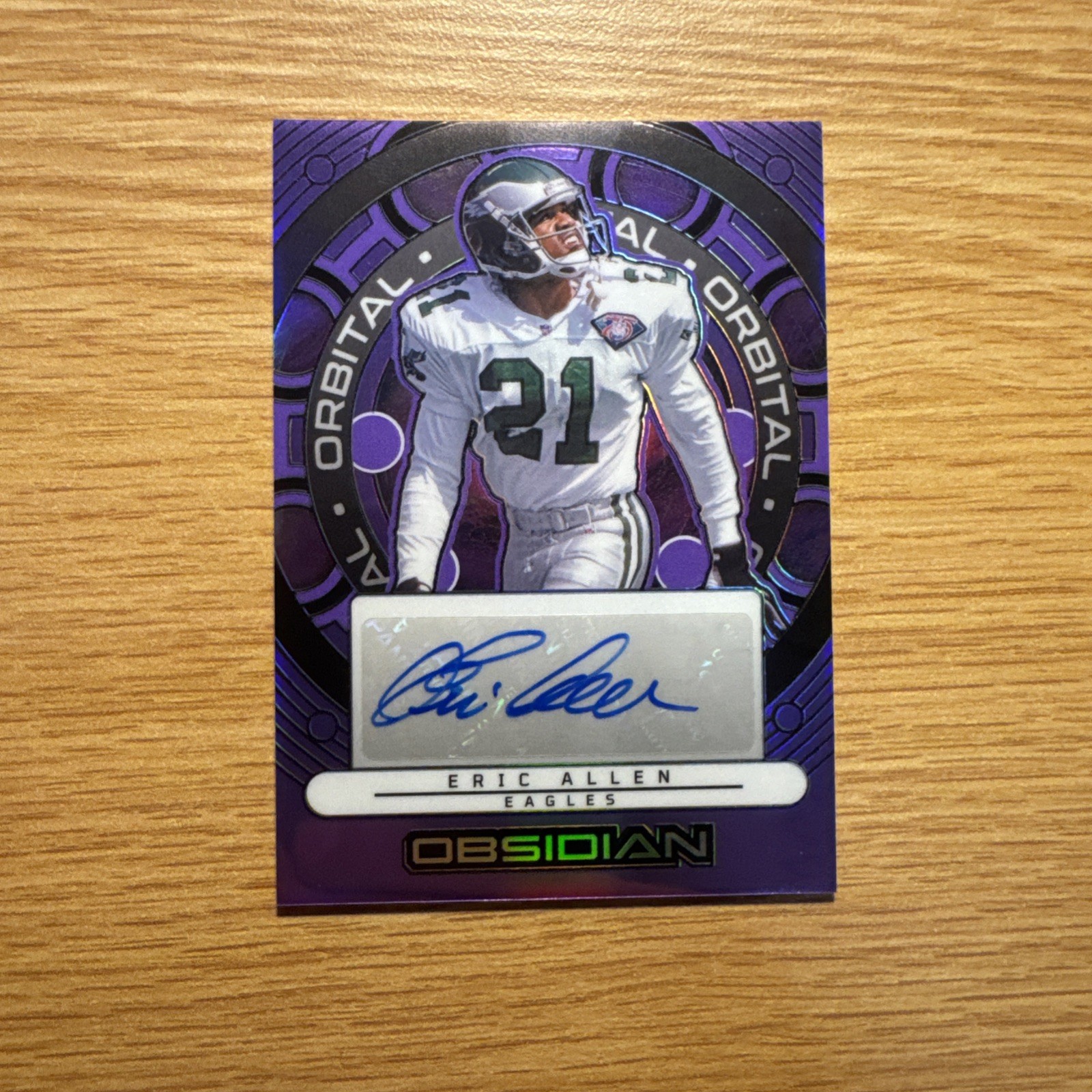 Eric Allen 2024 Panini Obsidian Orbital Signatures Auto Purple /49  #OS-EAN