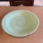 Vintage Fire King Alice Pattern Jadeite Fire King Saucer 6”