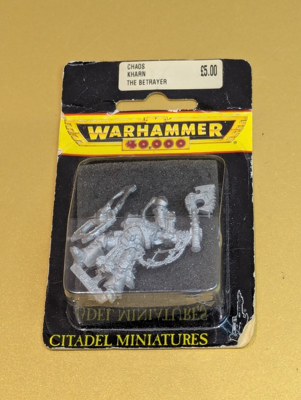 Rare Sealed Warhammer 40k Kharn the Betrayer,  Chaos Space Marines NOS OOP (MS2)