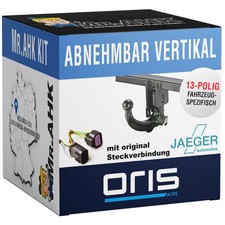 Oris Anhängerkupplung abnehmbar für Mercedes CLA Coupe C117 mit 13pol spezifisch