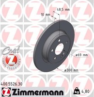 2X Bremsscheibe Formula S Zimmermann 400.5526.30 FüR Mercedes Klasse Model S205