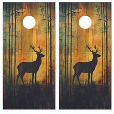 Deer Cornhole Board Wraps / Laminated / Fadeproof