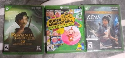 Xbox Lot Sealed Super Monkey Ball Beyond Good And Evil Kena Spirits