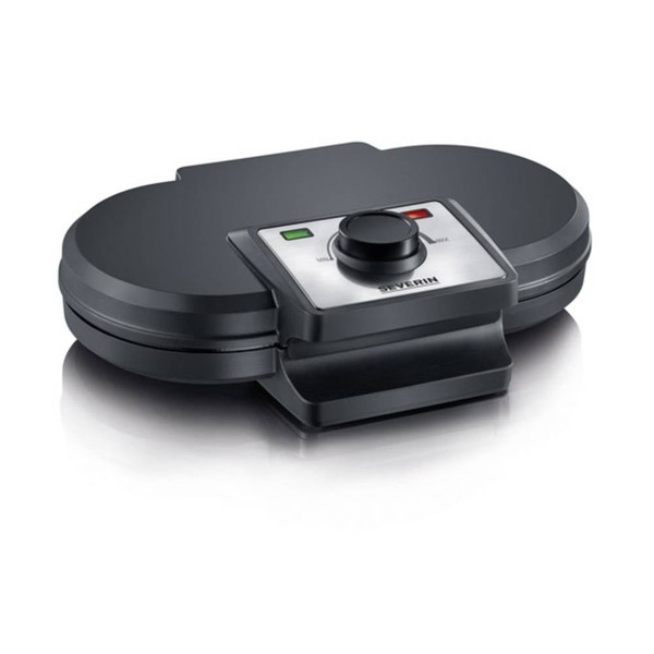 Severin Wa 2106 Doppel-Waffeleisen Mit Manueller Temperatureinstellung Schwarz-image