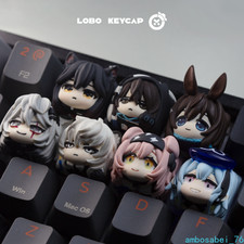 Arknights Lappland SilverAsh Resin Artisan Keycaps Mechanical Keyboard Custom