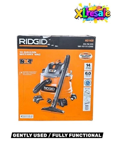Ridgid 14 Gallon 6.0 Peak HP NXT Shop Vacuum Wet Dry Vac with Fine Dust Filter