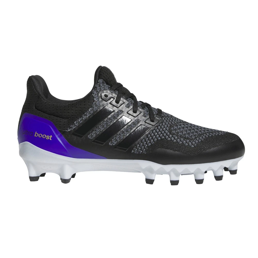 adidas Ultraboost Ultra Boost Football Cleats Mens Black Sneakers Athletic Shoes