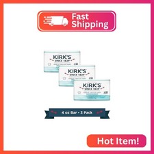 Kirk's Fragrance Free Castile Bar Soap Pack of 3