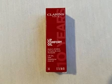 Clarins Limited Edition Hydration Lip Comfort Oil 54 Iconic Red 0.2 Oz. NEW