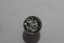 🧭 🇬🇮 GIBRALTAR 1 CROWN 1994 SILVER PROOF WORLD CUP 28.28Gr B98 #N556