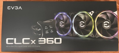 Evga CLCx 360 All-In-One (AIO ) LCD CPU Liquid Cooler 3x 120mm ARGB Fans