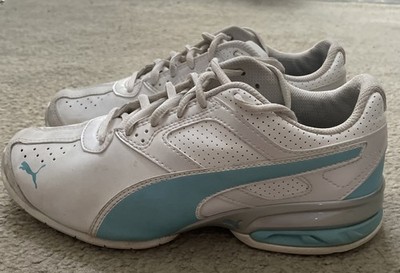 Puma Tazon White/Teal Sneakers Athletic Shoes Soft Foam ArchTec Women's Sz 7