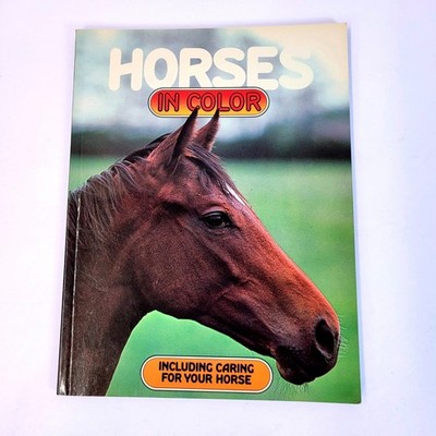 Horses In Color Book Peter Churchill Vintage Softcover Multi Breed Cathay Books