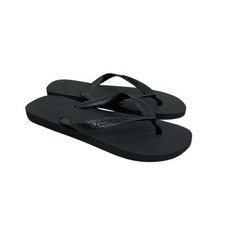 Havaianas Black Thong Flip Flop Sandals Shoes Womens 9/10 Mens 8 NWOT Euro 41/42