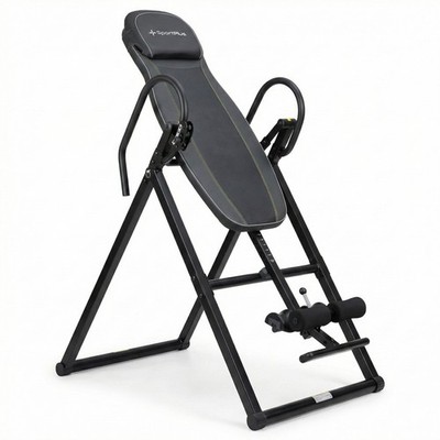 SportPlus SP-INV-010-B Inversionsbank Rückentrainer Schwerkrafttrainer Schwarz