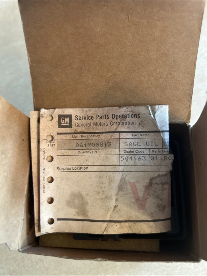 Manómetro de presión de aceite Pontiac 6000 GM #25026223 de 1980 como nuevo Foto 4 de 4