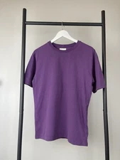 Drake's London Mens Purple Crewneck T Shirt size S
