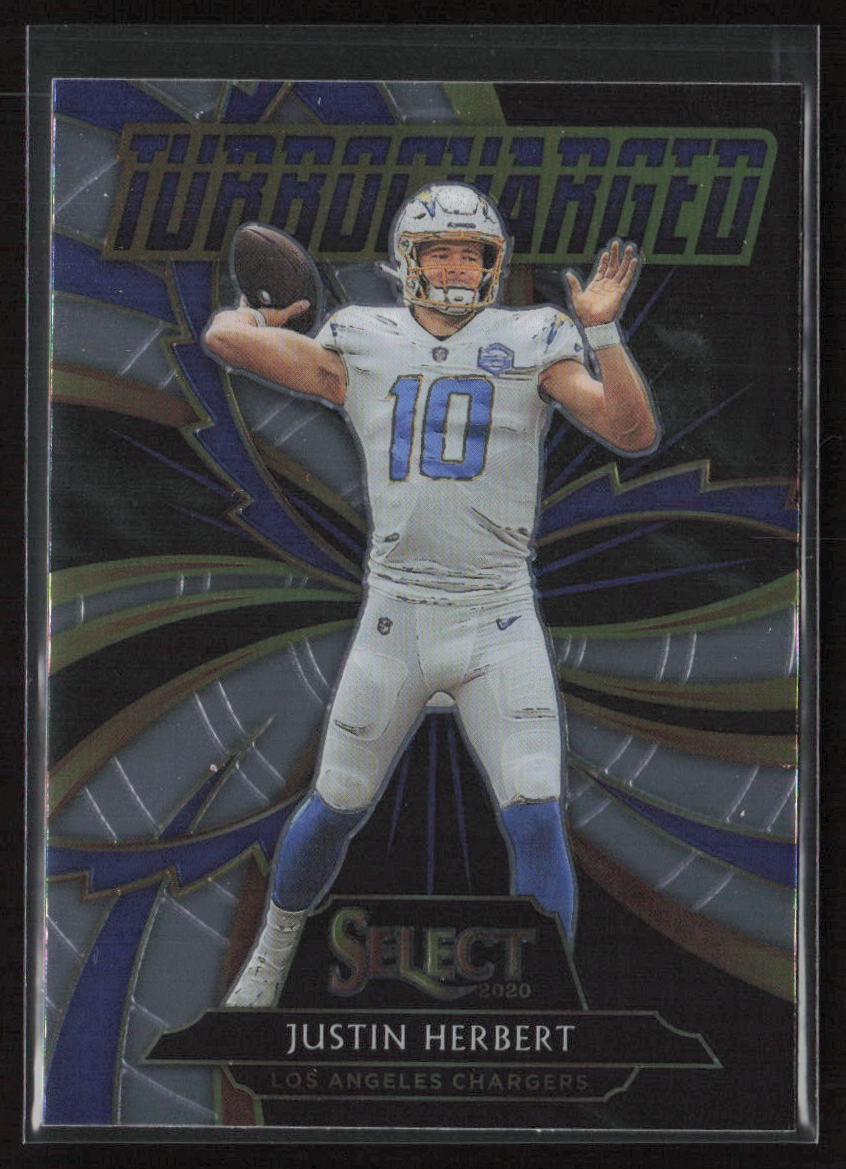 2020 Panini Select Turbocharged Justin Herbert #T24 Rookie Chargers