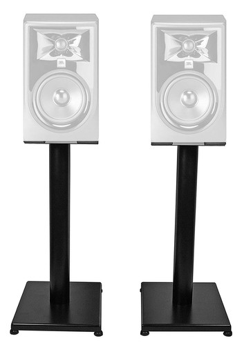Pair 21” Black Steel Studio Monitor Speaker Stands For JBL 308P MKII Monitors Pair 21” Black Steel Studio Monitor Speaker Stands For JBL 308P MKII Monitors