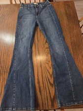 Shyanne Women's Luna High Rise Flare Stretch Denim Jeans