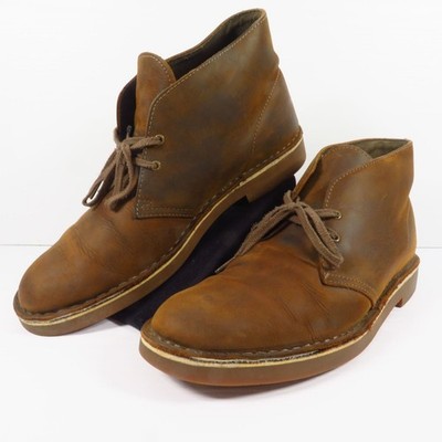 Clarks Men\'s  Bushacre 2 Boot Chukka Desert brown leather  11.5 CLARKS Clarks for Men: Bushacre 2 Beeswax Boot 26082286 - Shiekh main image 3
