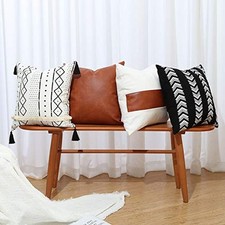 Throw Pillow Covers 18 x 18 Set of 4 - Modern 18" x 18" Pack of 4 Boho