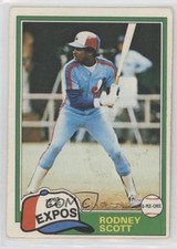 1981 O-Pee-Chee White Back Rodney Scott #227 y8y