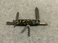 Victorinox Swiss Army Knife Camouflage Spartan 91mm Very Clean Good Snap