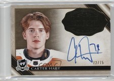 2018 The Cup Rookie Class of 2019 Gold Foil 72/75 Carter Hart #2019-CH Auto 0c3