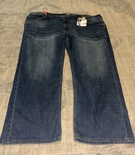 NEW Signature by Levi Strauss & Co. Gold Men's Relaxed Flex Blue Size 50 x 30