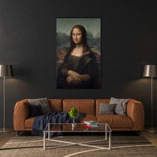 Mona Lisa By Leonardo Da Vinci Wall Art Print, Mona Lisa Reproduction Print