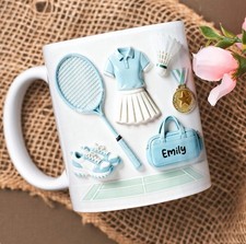 Complete Badminton Outfit Coffee Mug - Personalized Gift For Badminton