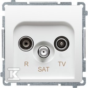 MODULO BIANCO RTV PRESA SATELLITARE END BMZAR-SAT1.3/1.01/11 - Immagine 2