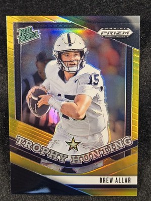 2025 Panini Prizm Draft Picks Drew Allar Trophy Hunting Black Gold Prizm 4/5. 