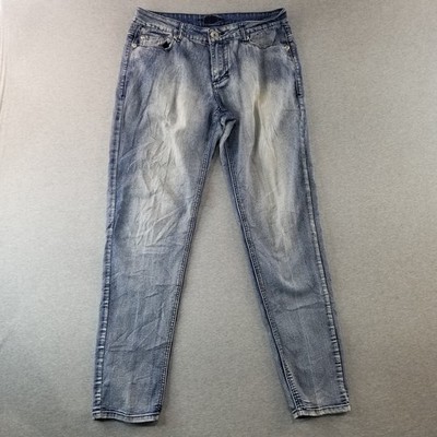 Revolt Jeans Women's Sz 7 2000s VTG Cute Back Pocket Design Light Wash Normcore