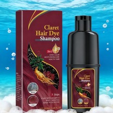 Moisturizing Claret Hair Dye Shampoo 3 in 1 Gentle and Easy Color Changing Shiny