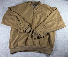 Zero Restriction Pullover Mens Large Microsuede Golf Outerwear Muirfield 1744