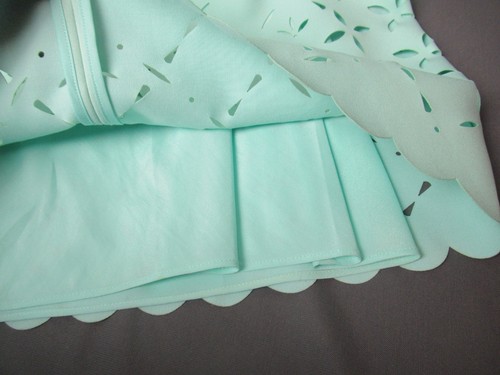 NWOT Women's J Crew Lazer Cut B8789 Mint Green Dress - Fully Lined - Sz 2 j5 vh - Picture 11 of 12