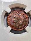1882 Indian head penny, UNC RB