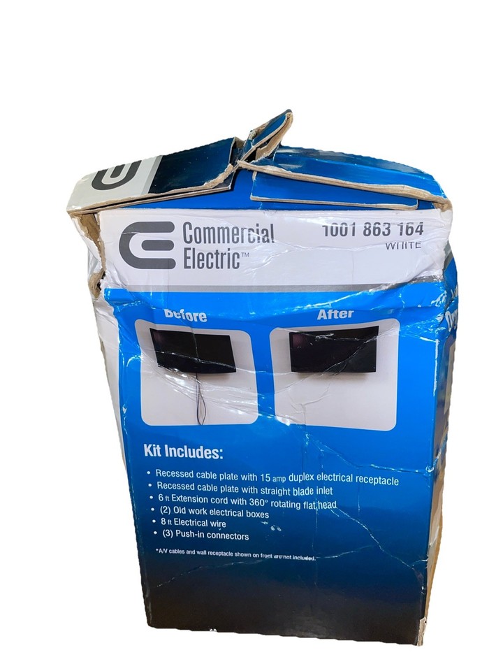 Commercial Electric Flat Panel TV Cable Organizer Kit A58 | eBay