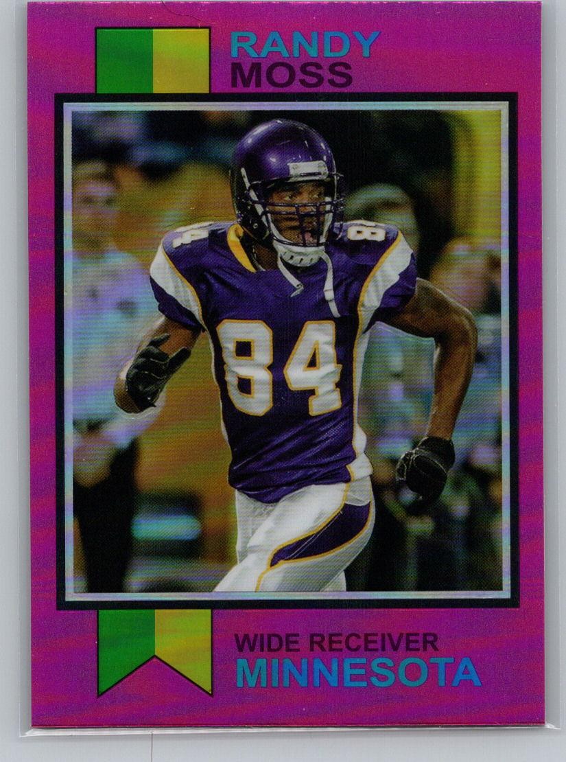 2023 Topps Composite #1973-17 Randy Moss 1973 Topps Football Pink Refractor