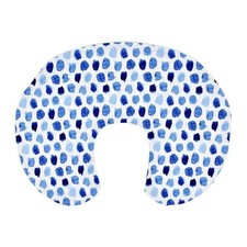 Unbranded White Multi-Tone Blue Dot Print Baby Pillow Case