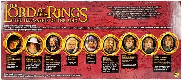 El Señor de los Anillos Comunidad del Anillo Paquete de Regalo de Lujo Toy Biz Nuevo 2003 Foto 3 de 4